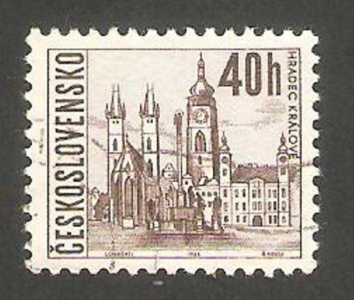 1519 - Vista de la ciudad de Hradec Kralove