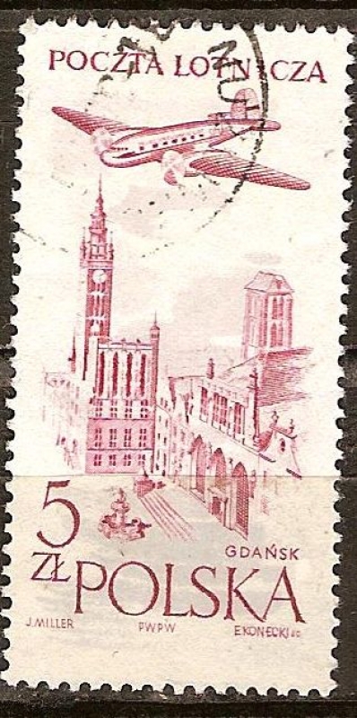 Correo aéreo.Old Market, Gdansk.
