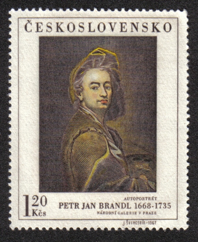 P.J.Brandl (1668-1735): Autoportrét, kolem 1650