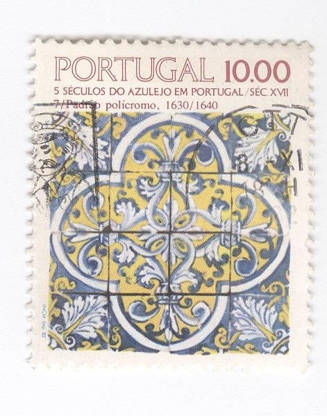 Cinco siglos de azulejos en Portugal. Policromia 1630-1640