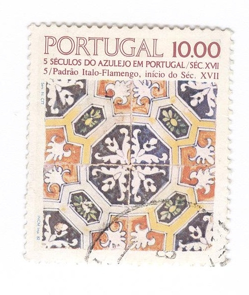 Cinco siglos de azulejos en Portugal. Italo-Flamenco siglo XVII