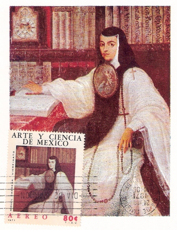 Tarjeta máxima: Sor Juana Inés de la Cruz