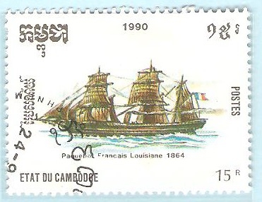 956 - Barco francés Louisiane de 1864 