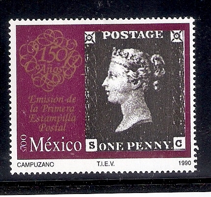 150 años de la emisión de la primera estampilla postal