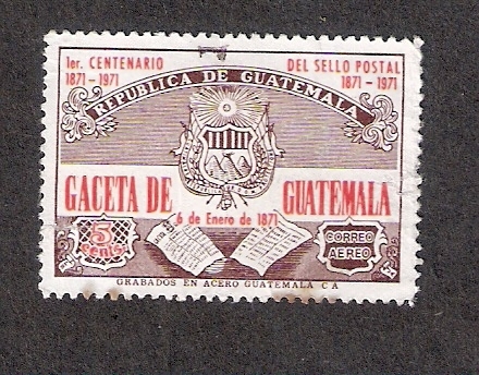 Centenario del sello postal, 1871