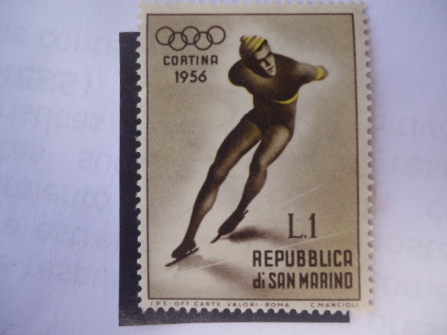 Olímpiadas de Invierno-Cortina Ampezzo - 1956- Repubblica Di San Marino