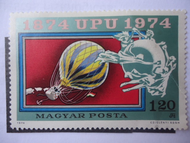 U.P.U. Centenario (1874-1974)Aerostático-Globo - Ballon post. 