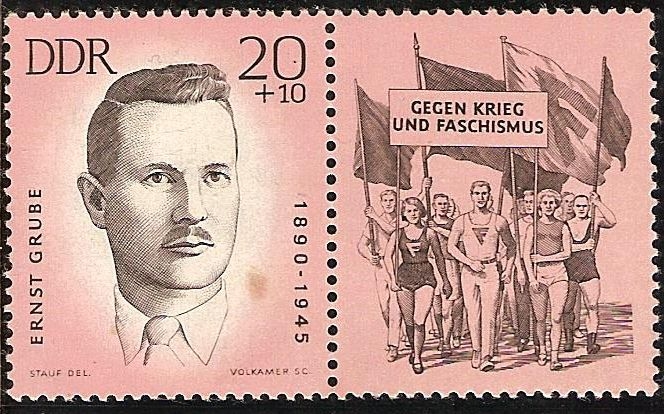 Anti-fascistas - Atletas,Ernst Grube 1890-1945 (DDR).