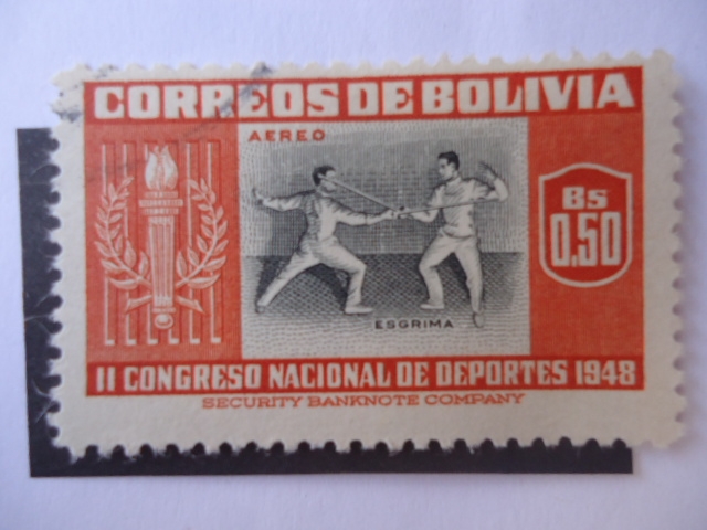 II Congreso Nacional de Deportes 1948 - Esgrima.
