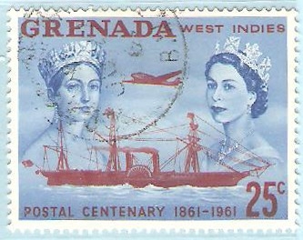 180 - Centº del servicio postal y del Sello, Reinas Victoria y Elizabeth