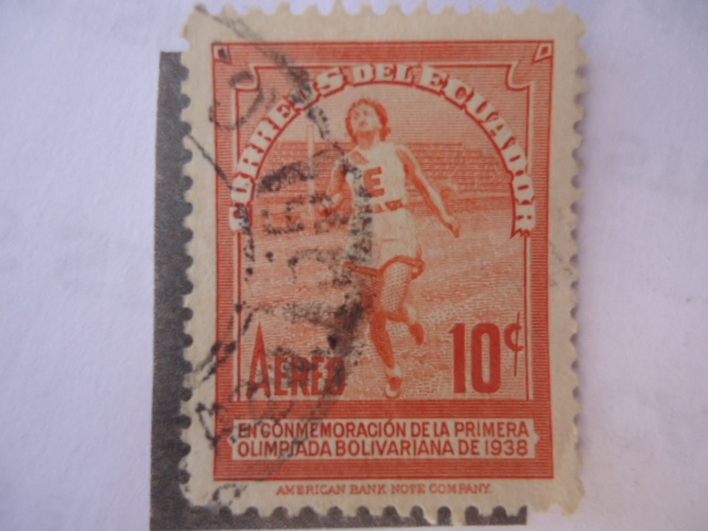En Conmemoración de la Primera Olímpiada Bolivariana 1938.