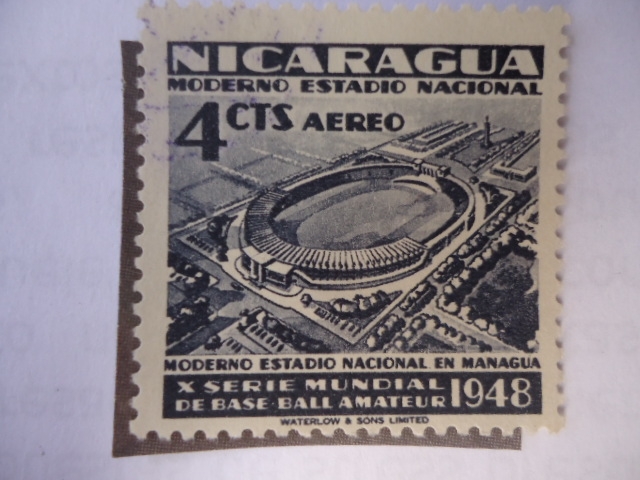 X Serie Mundial de Base-Ball Amateur 1948 - Moderno Estadio Nacional en Nicaragua.
