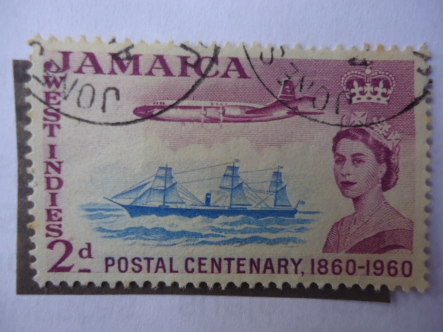 Jamaica- West Indies - Postal Centenary, 1860-1960