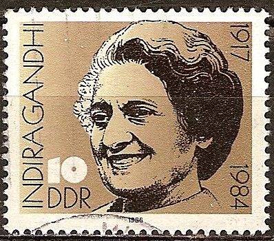  	  Indira Gandhi 1917-1984(DDR).