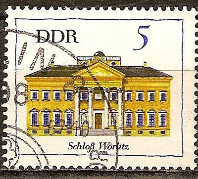 Castillo Wörlitz (construido 1769-73) DDR.