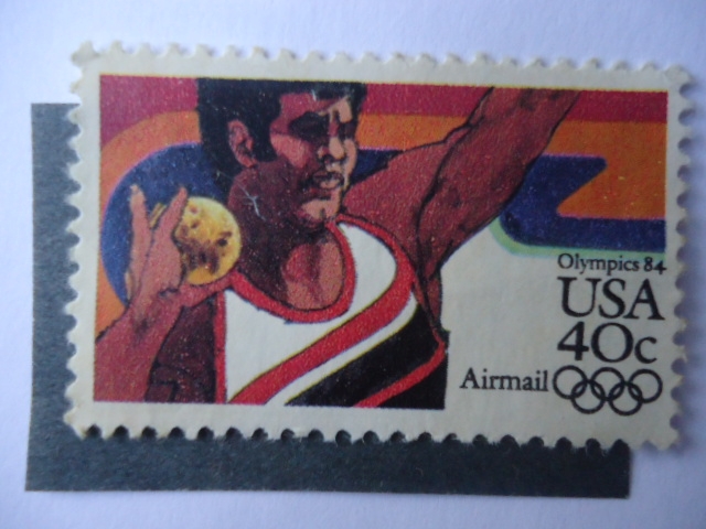 Olympics 84 - Lanzamiento de Peso -Serie Juegos Olímpicos de Los Angeles - USA.