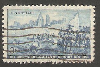 551 - 250 Anivº del desembarco de Cadilllac, en Detroit