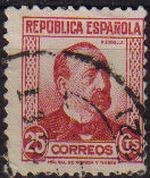 ESPAÑA 1933 685 Sello Personajes. Manuel Ruiz Zorrilla Usado