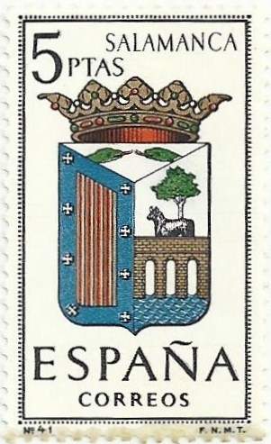 ESCUDOS DE CAPITALES DE PROVINCIA.GRUPO IV. Nº 41. SALAMANCA. EDIFIL 1635