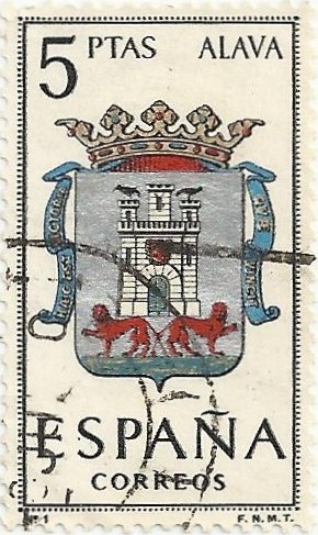 ESCUDOS DE CAPITALES DE PROVINCIA. GRUPO I. Nº 1. ARABA (VITORIA-GASTEIZ). EDIFIL 1406