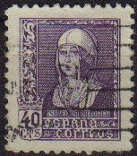 ESPAÑA 1938 858 Sello º Isabel la Católica 40c