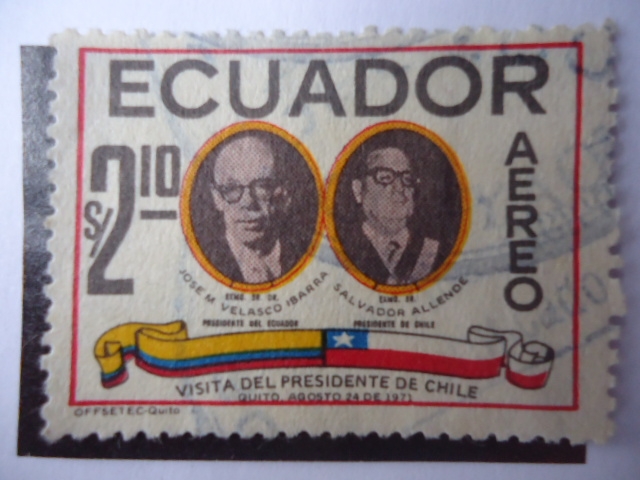 Visita del Presidente de Chile, Quito Agosto 24 de 1971