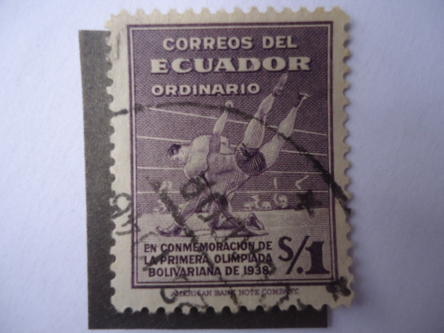 En conmemoración de la Primera Olímpiada Bolivariana de 1938