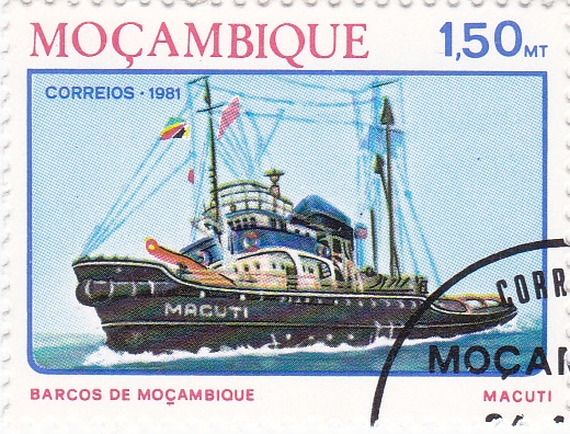 barco de Mozambique-Macuti