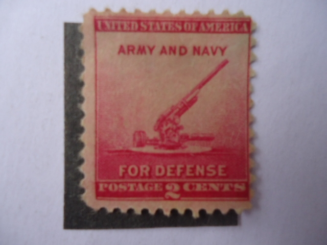 United States of America - Army and Navy for Defense.