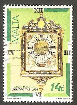 944 - Tesoro de Malta, reloj Tal-lira