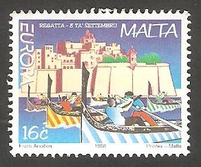 1015 - Europa, Fiesta Nacional, regatas el 8 de Setiembre