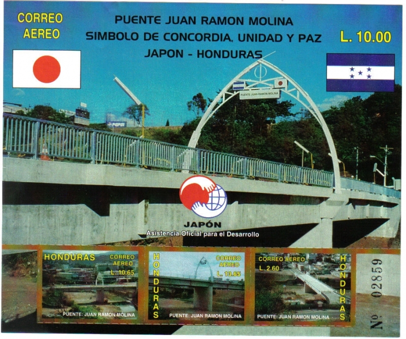 Puente Juan Ramón Molina, Símbolo de Concordia, Unidad y Paz. Japón-Honduras
