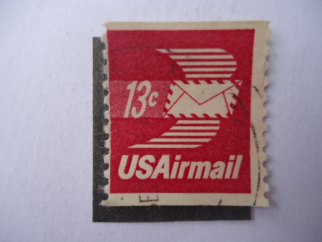 US Airmail - Sobre con Alas de Correo Aéreo (Winged Airmail evelope)