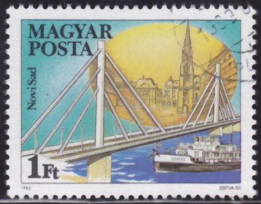2959 - Novi Sad, puente sobre el Danubio