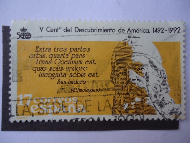 Ed:2862 - V Centenario del Descubrimiento de Amñerica 1492-1992