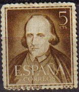 España 1950 1071 Sello º Literatos Calderón de la Barca Timbre Espagne Spain Spagna Espana Spanje Sp