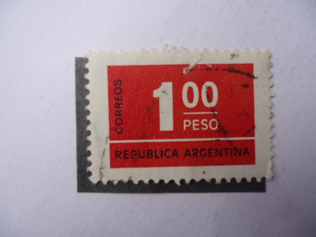 Cifras-Un Peso-República Argentina.