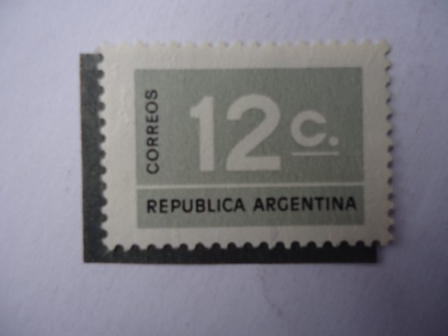 Cifras-Doce Centavos-República Argentina.