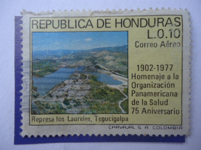 Represa Los Laureles, Tegucigalpa-Homenaje a la Organizacion Panamericana de la Salud-75º Anivers