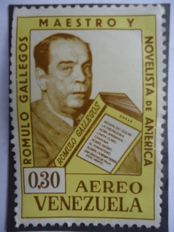 Rómulo Gallegos Freire 1884-1969 - Maestro y Novelista de América.