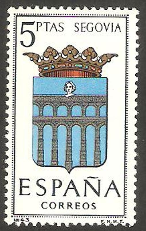 1637 - Escudo de la capital de provincia de Segovia