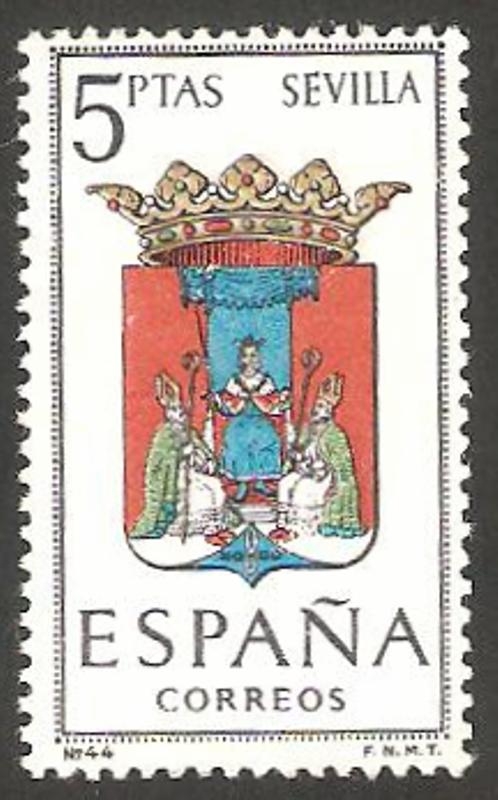 1638 - Escudo de la capital de provincia  de Sevilla
