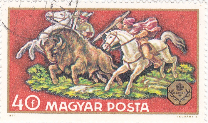 cacería del bisonte