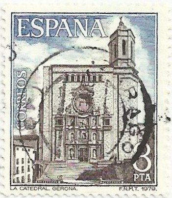 PAISAJES Y MONUMENTOS. CATEDRAL DE GIRONA. EDIFIL 2528