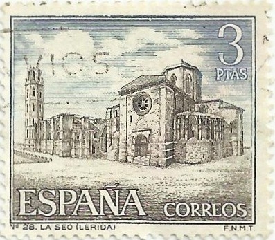 SERIE TURÍSTICA. GRUPO III. LA SEU VELLA DE LLEIDA. EDIFIL 1734