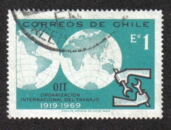 Globo y el emblema de la OIT / OIT