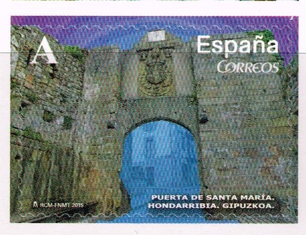 Edifil  4926  Arcos y Puertas monumentales.  Puerta de Santa María. Hondarribia, Guipuzcoa
