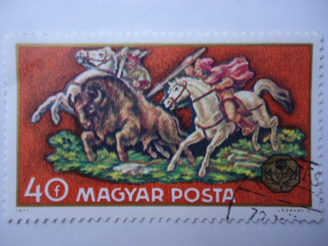 Caza de Bisonte - Magyar Posta.
