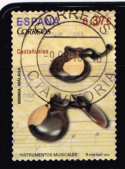 Instrumentos musicales.  Castañuelas.