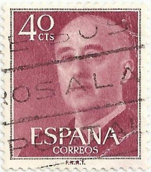 SERIE BÁSICA FRANCO. VALOR FACIAL 40 Cts. EDIFIL 1148
